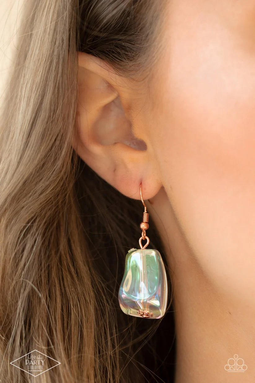 "2 pc Copper Set: "Iridescently Ice Queen / Ethereal Empathy" - Copper #1604 - Paparazzi Accessories
