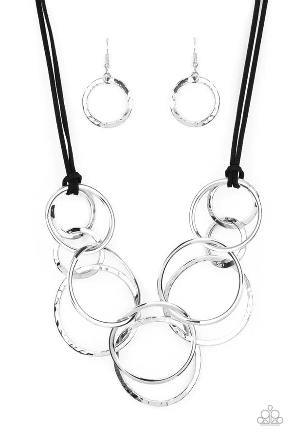 "Spiraling Out Of COUTURE" - Silver # 587 - Paparazzi Accessories