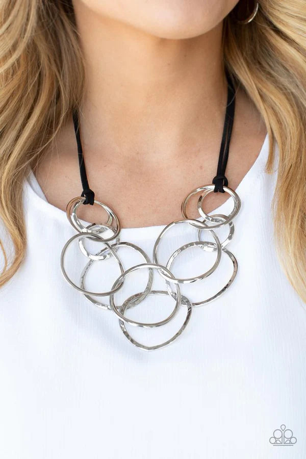 "Spiraling Out Of COUTURE" - Silver # 587 - Paparazzi Accessories