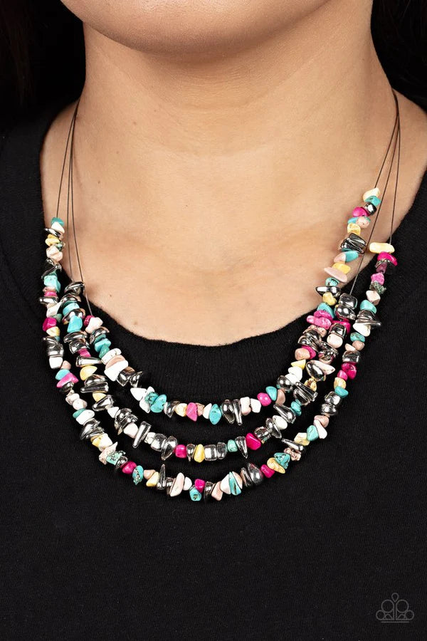 "Placid Pebbles" - Multi #691 - Paparazzi Accessories