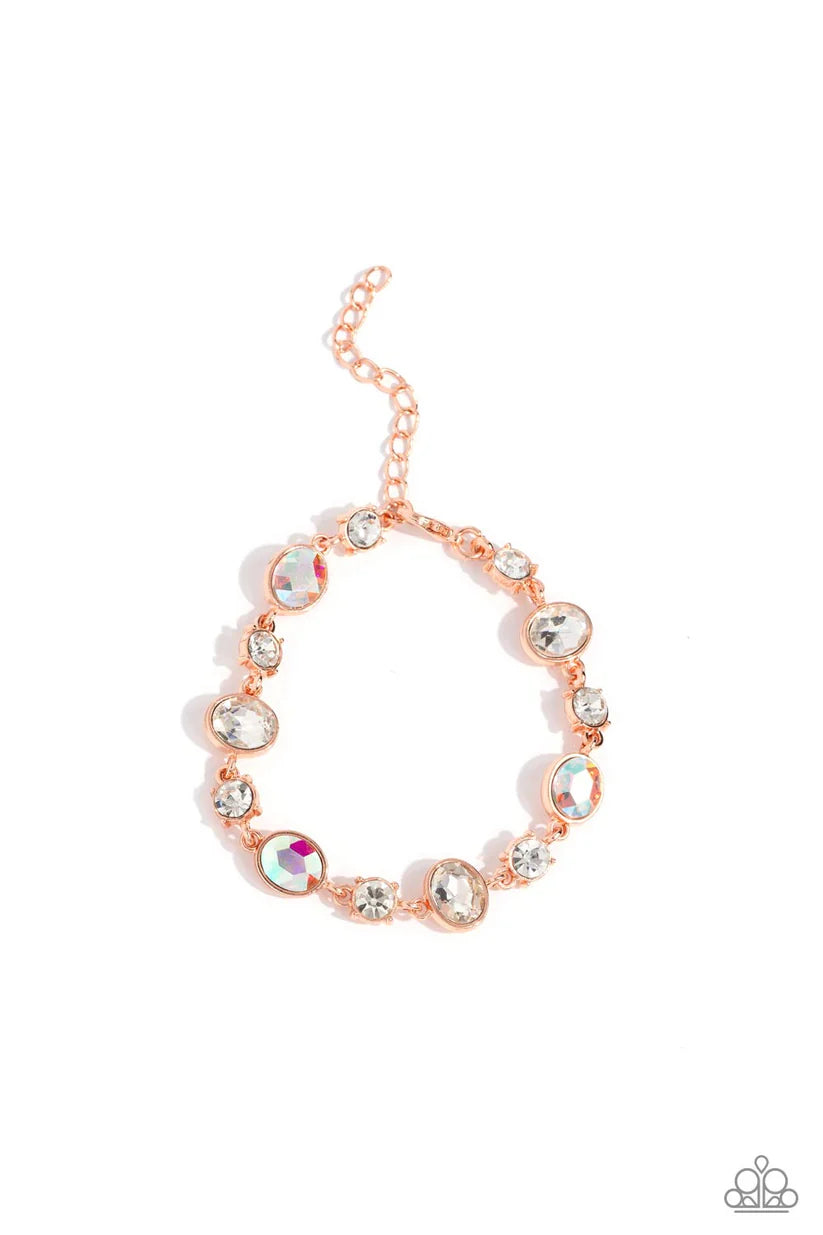 "2 pc Copper Set: "Iridescently Ice Queen / Ethereal Empathy" - Copper #1604 - Paparazzi Accessories