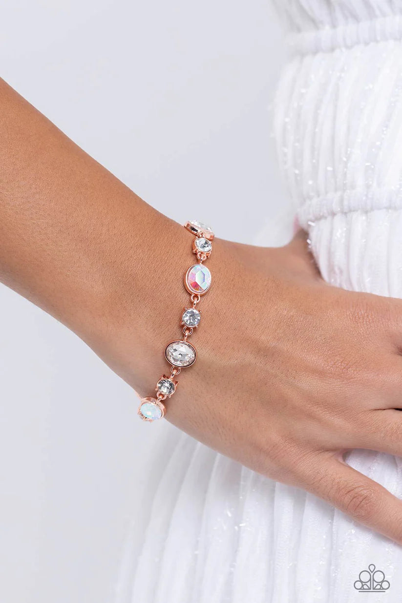 "2 pc Copper Set: "Iridescently Ice Queen / Ethereal Empathy" - Copper #1604 - Paparazzi Accessories