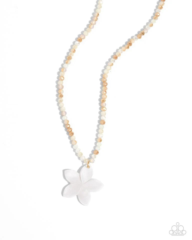 "Handcrafted Hawaiian" - White # 3256 - Paparazzi Accessories