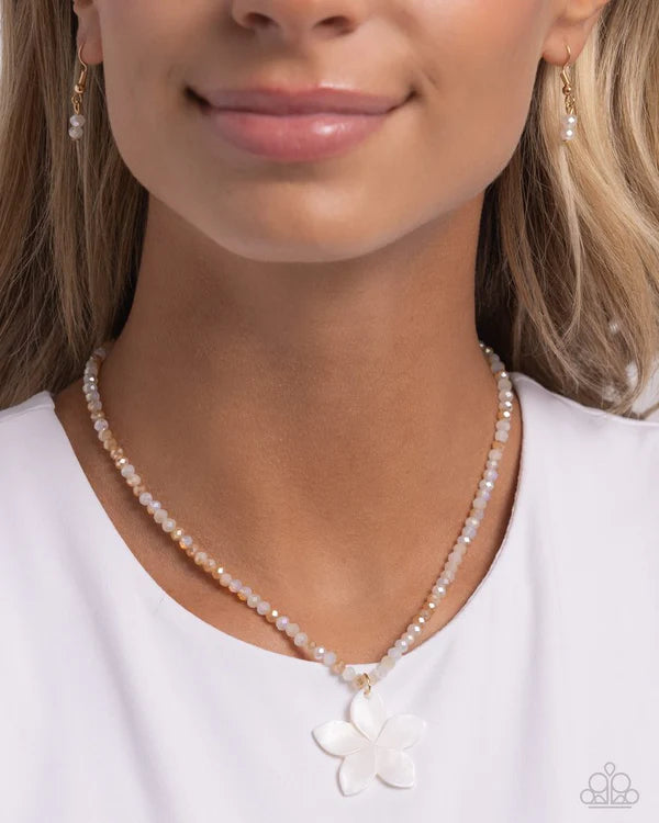 "Handcrafted Hawaiian" - White # 3256 - Paparazzi Accessories