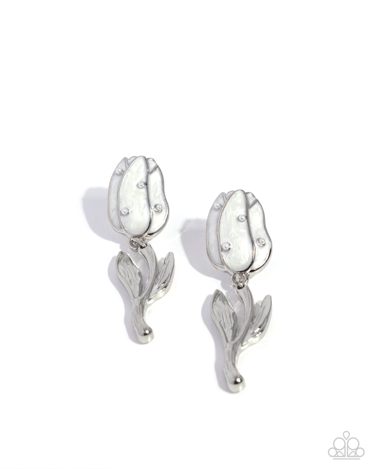 "Timeless Tulip" - White # 3303 - Paparazzi Accessories