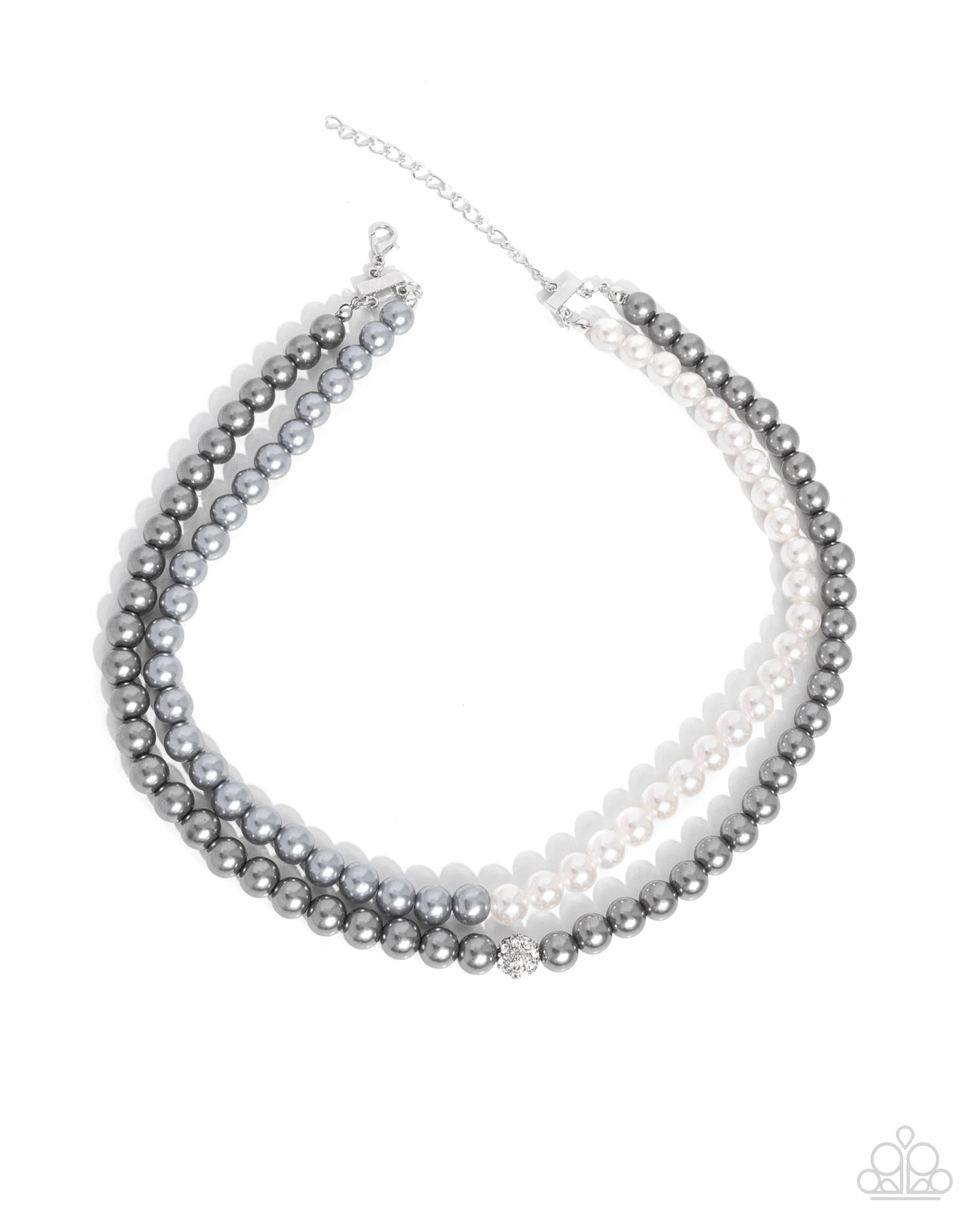 "Pearly Paladin" - Silver #3246 - Paparazzi Accessories