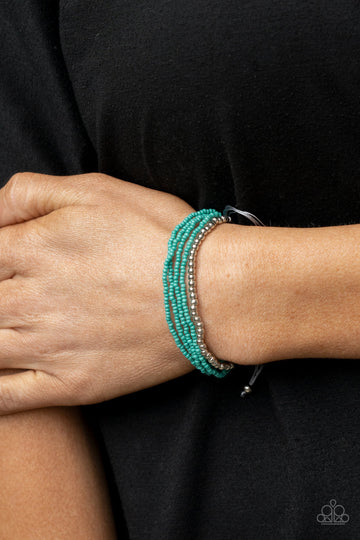 "All Beaded Up" - Blue #979 - Paparazzi Accessories
