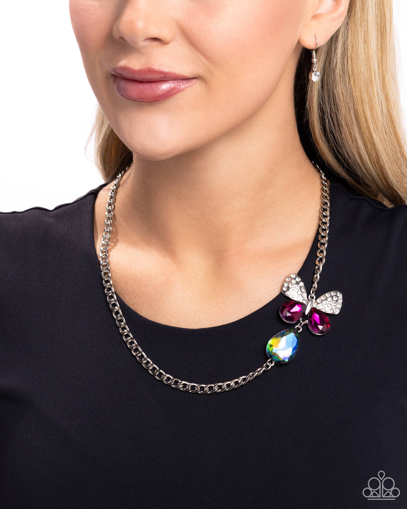 "Fluttering Finesse" - Multi #1306 - Paparazzi necklace