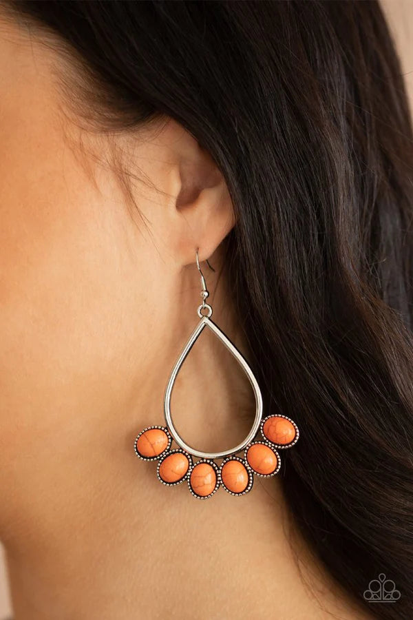 "Stone Sky" - Orange #1249 - Paparazzi Accessories