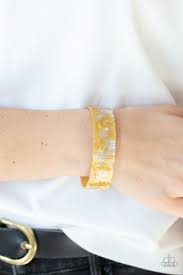 "3 pc Set: Retro Retrograde" - Yellow #585 - Paparazzi Accessories