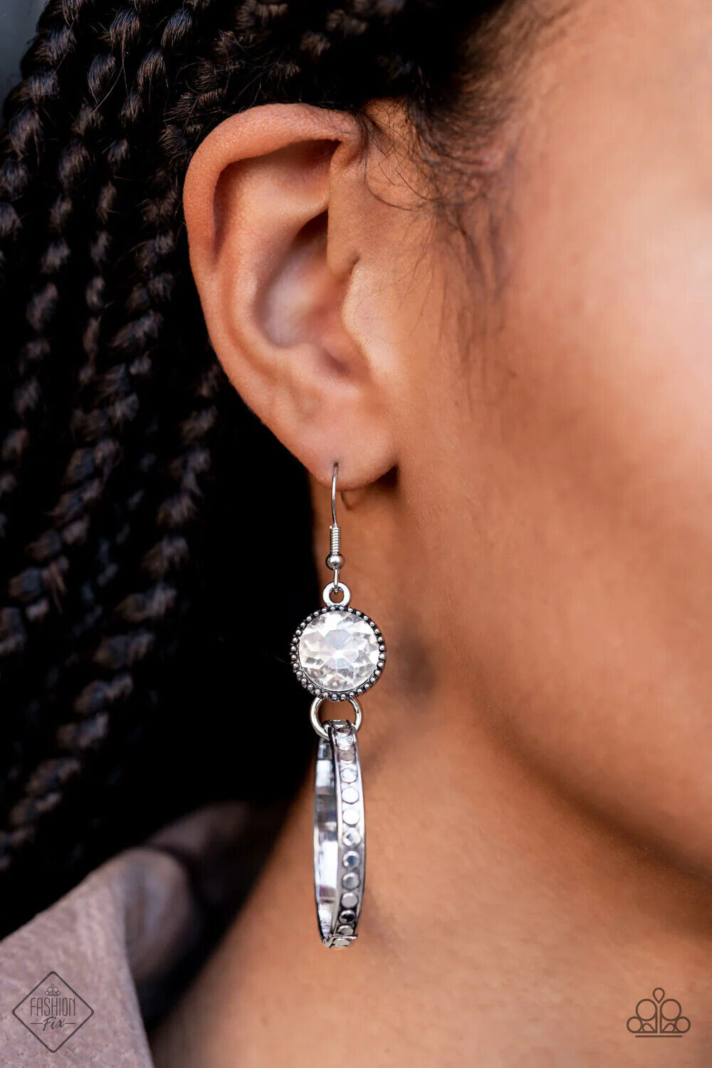 "Standalone Sparkle" - White #930 - Paparazzi Accessories