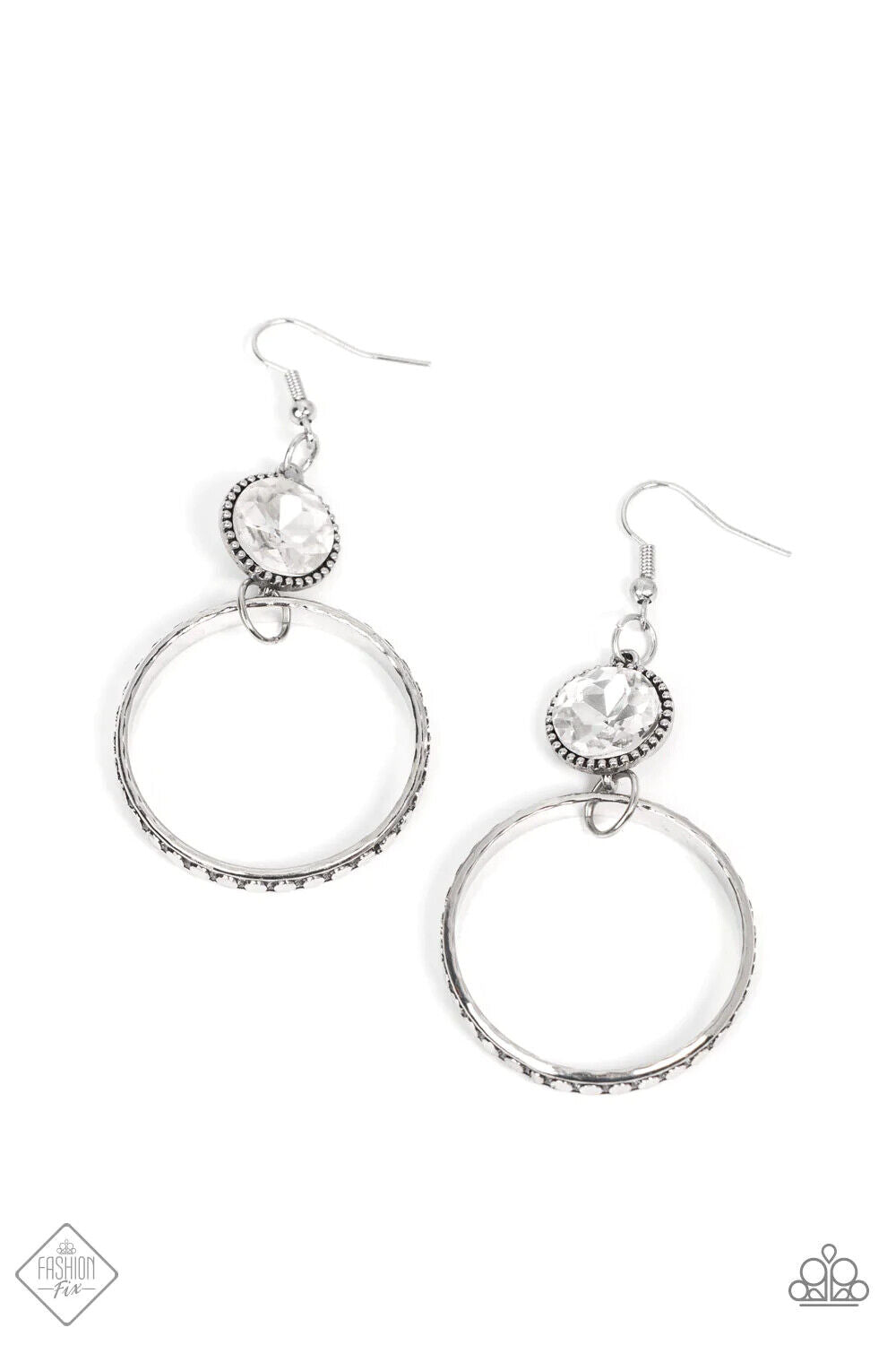 "Standalone Sparkle" - White #930 - Paparazzi Accessories