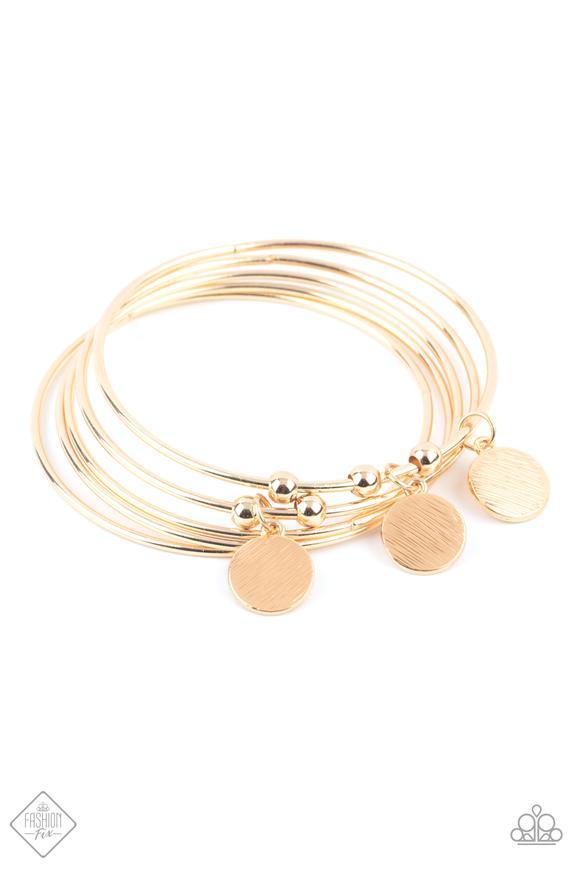 "Reflective Radiance" - Gold # 801 - Paparazzi Accessories