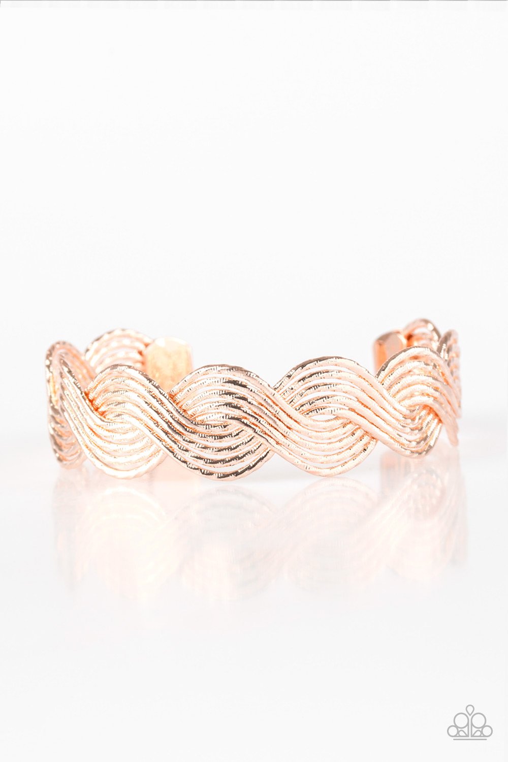 "Braided Brilliance" - Rose Gold #1366 - Paparazzi Accessories