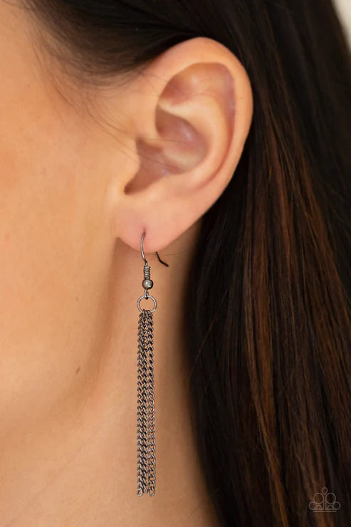 "Timelessly Tasseled" - Black #1144 - Paparazzi Accessories