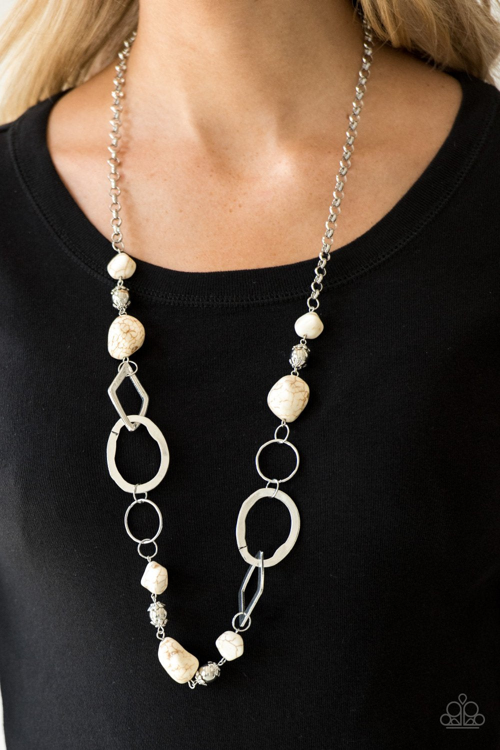 "That's TERRA-ific!" - White #588 - Paparazzi Accessories