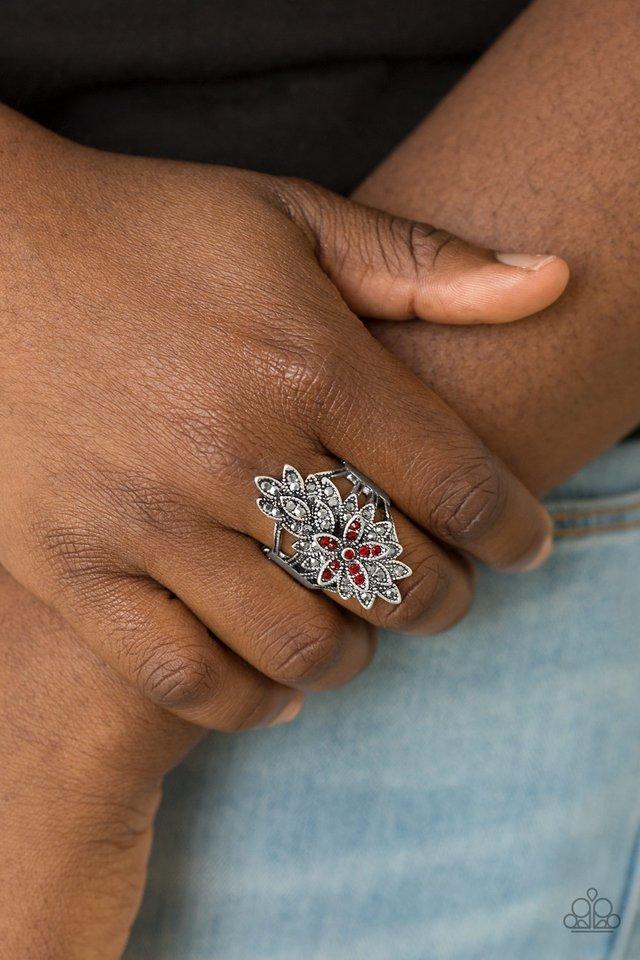 "Formal Floral" - Red #3082 - Paparazzi Accessories