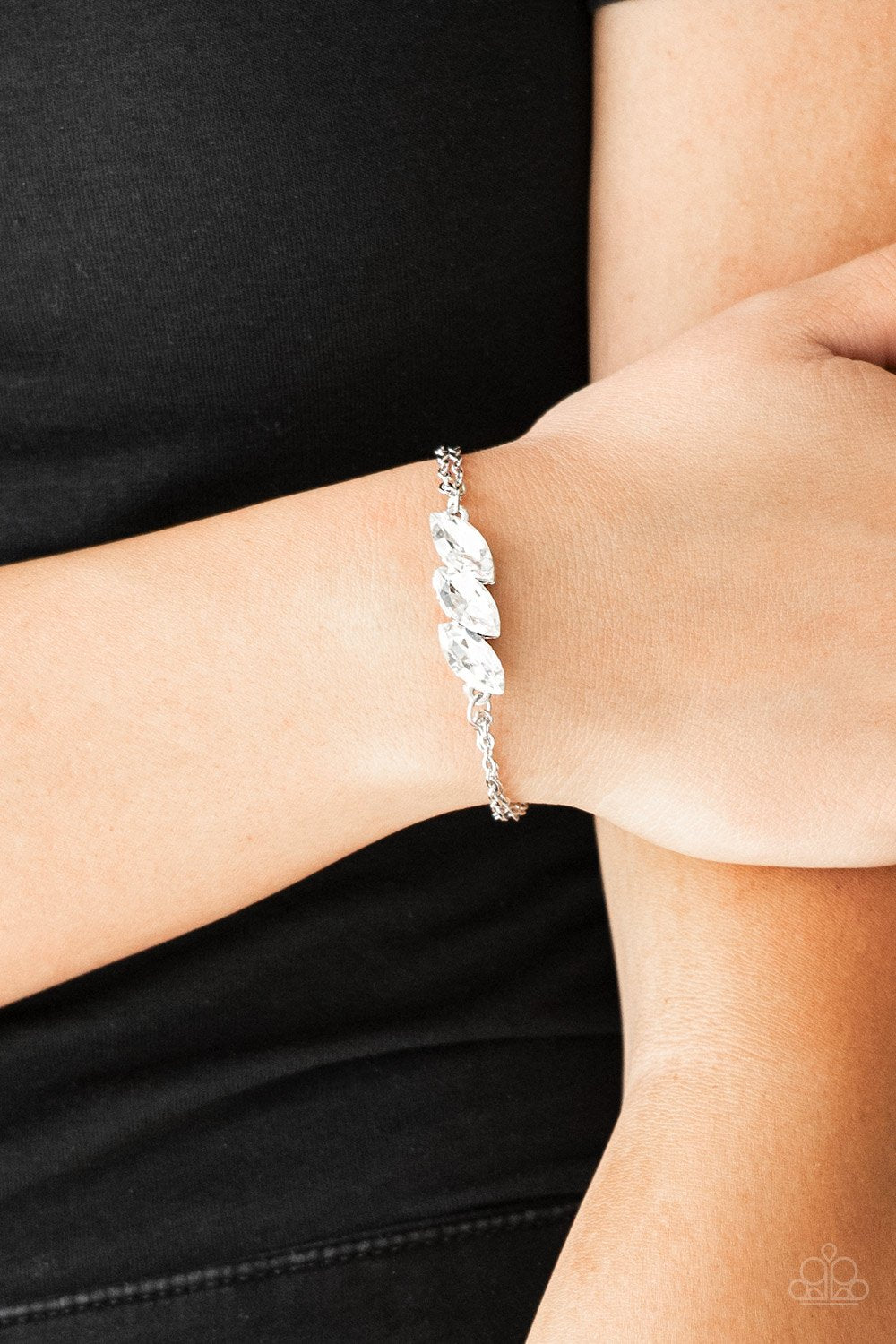 "Pretty Priceless" - White #393 - Paparazzi Accessories