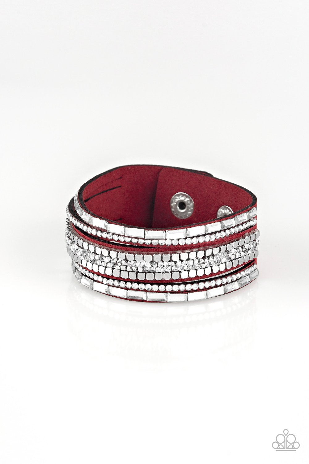 "Rebel In Rhinestones" - Red #058 - Paparazzi Accessories
