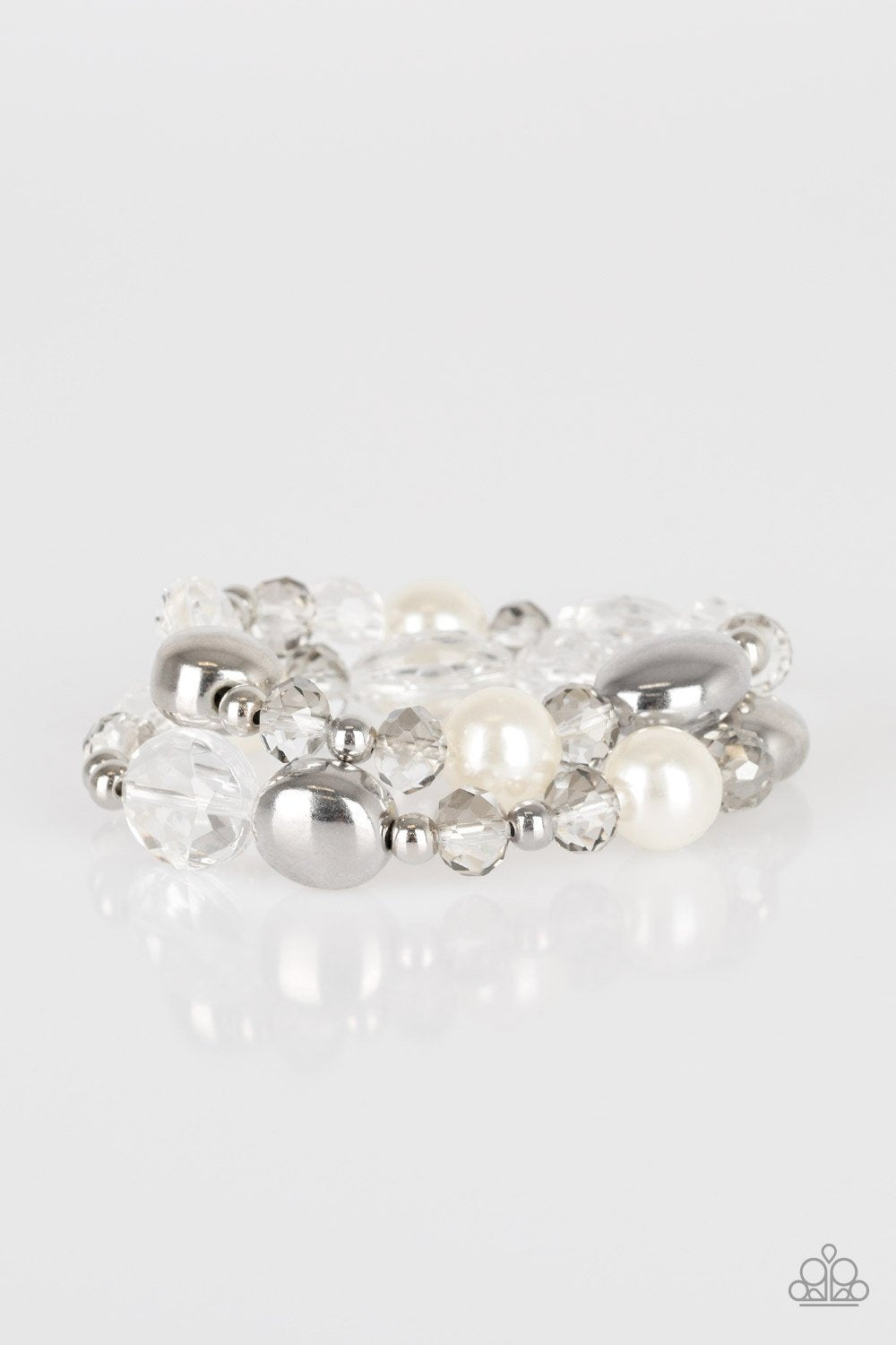 "Downtown Dazzle" - White #813 - Paparazzi Accessories