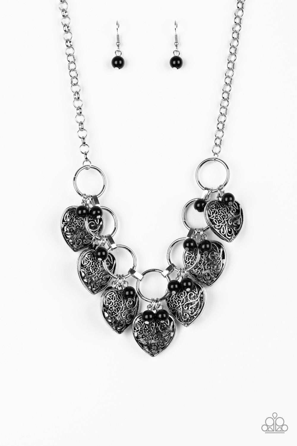 "Very Valentine" - Black #1270 - Paparazzi Accessories