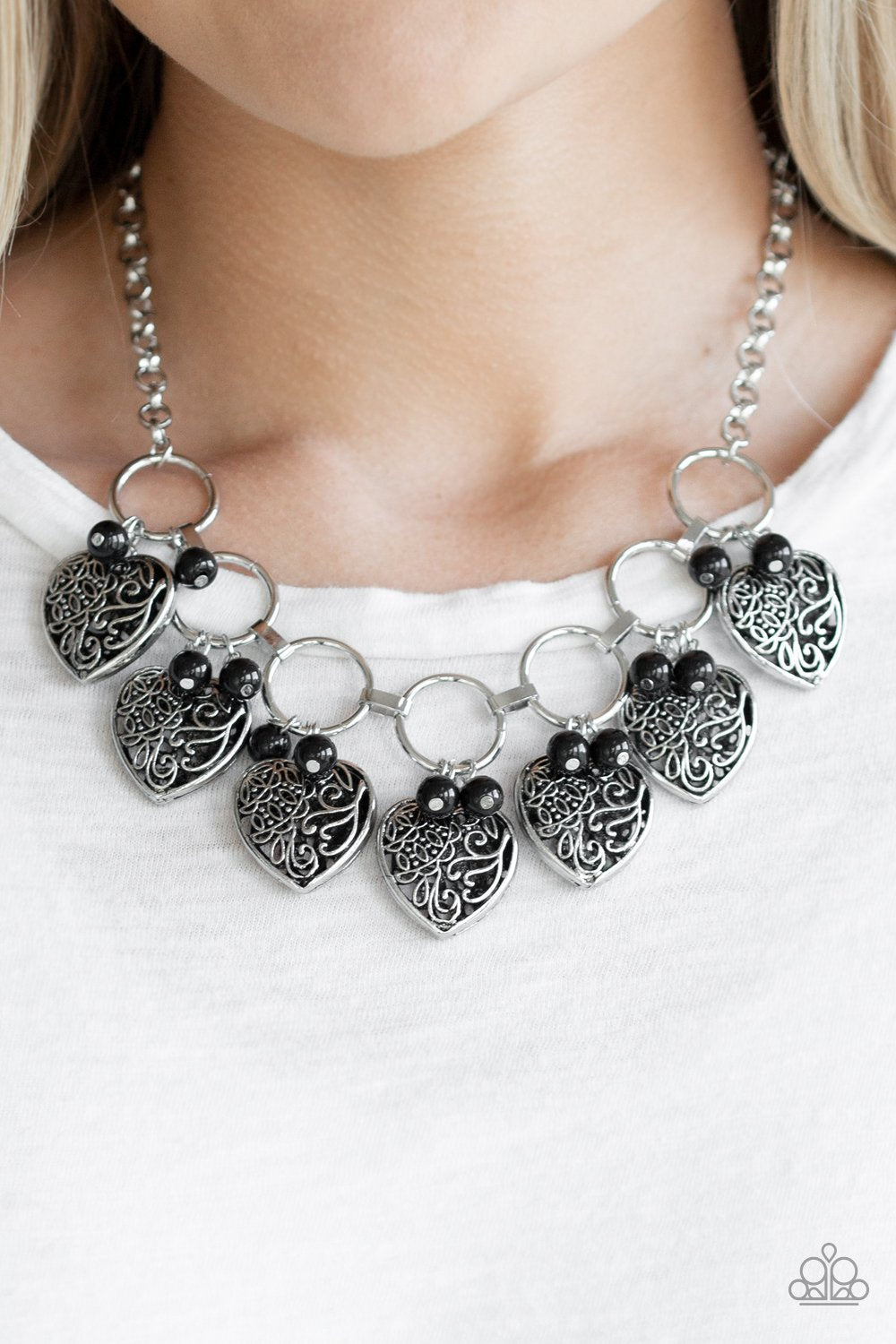 "Very Valentine" - Black #1270 - Paparazzi Accessories