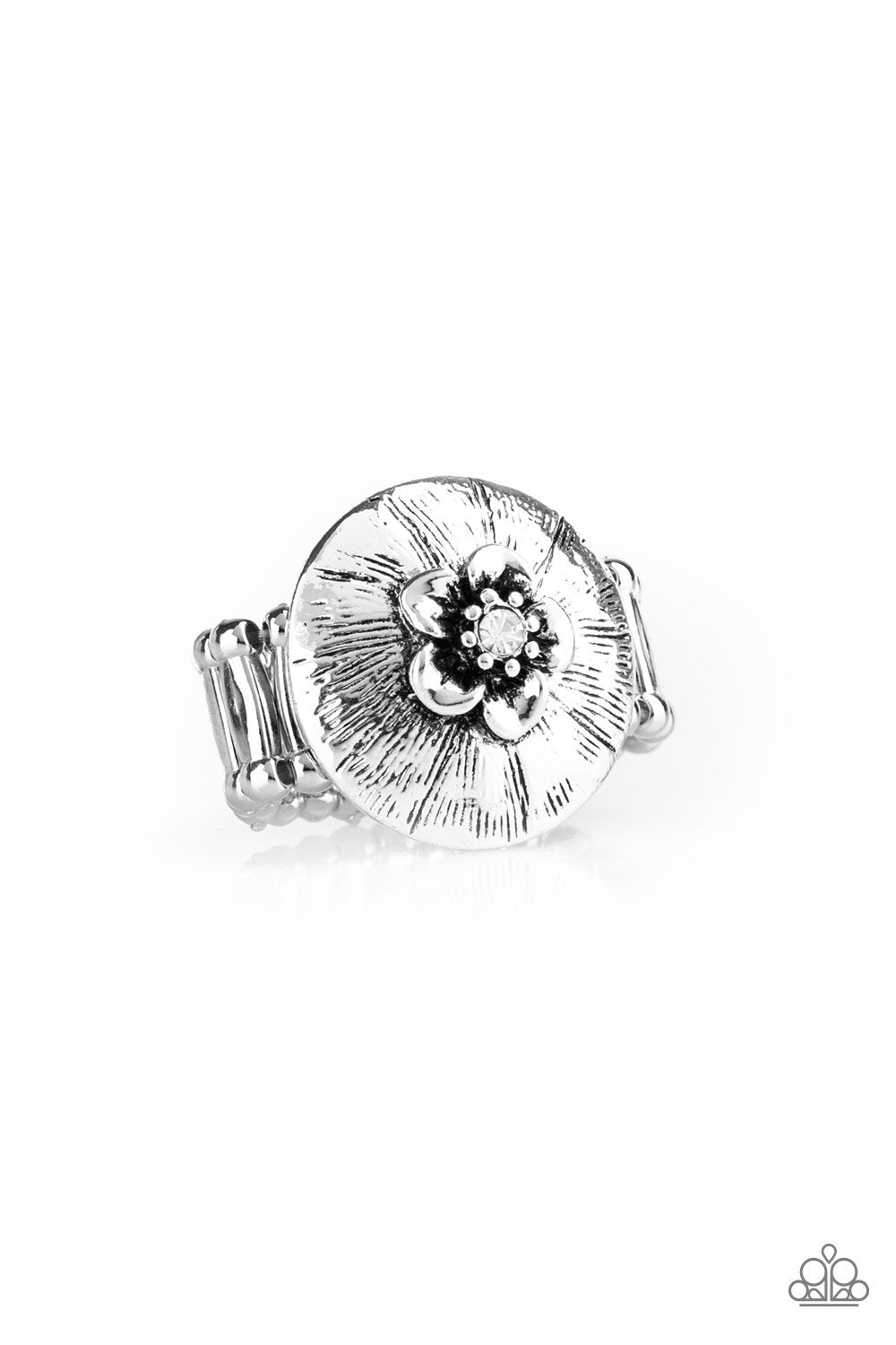 "Blooming Beach Party" - White #3024 - Paparazzi Accessories
