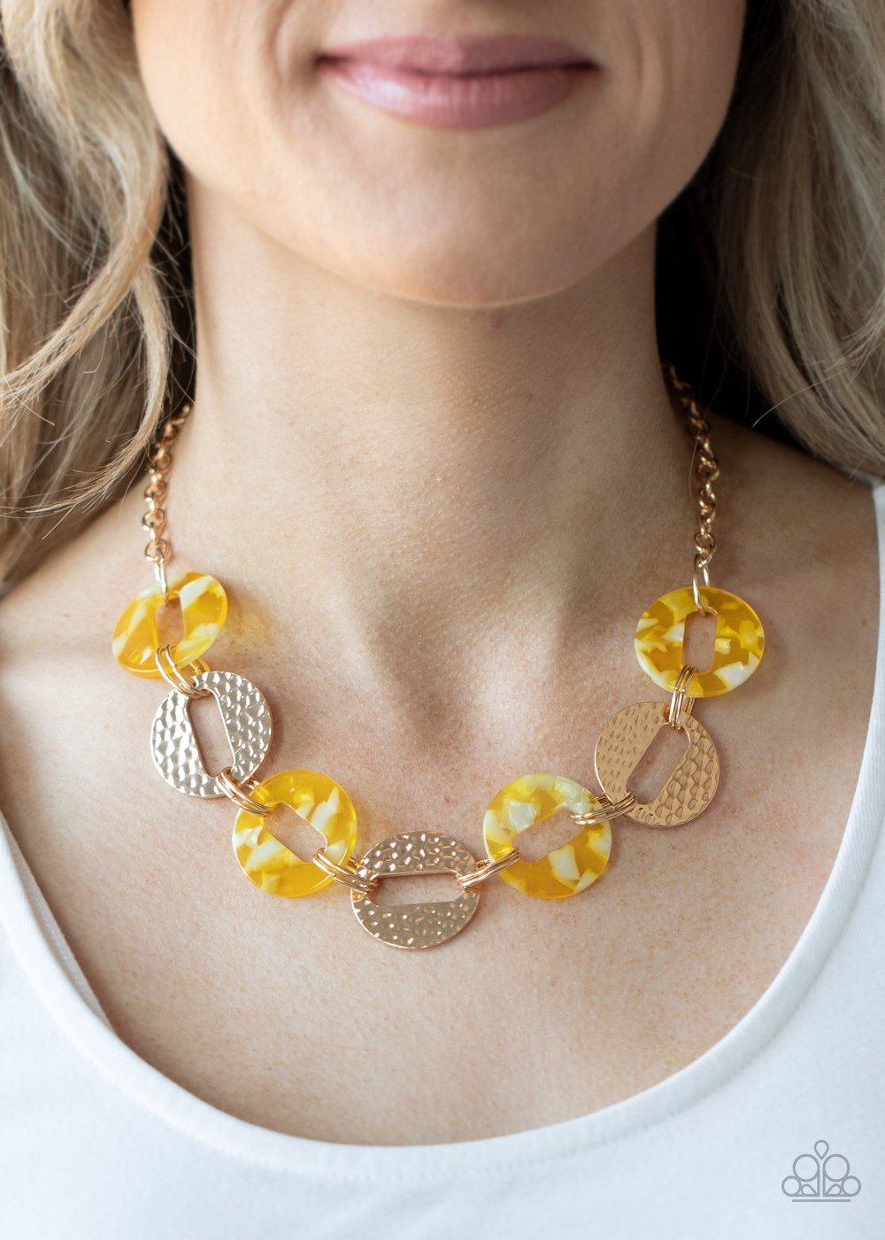 "3 pc Set: Retro Retrograde" - Yellow #585 - Paparazzi Accessories