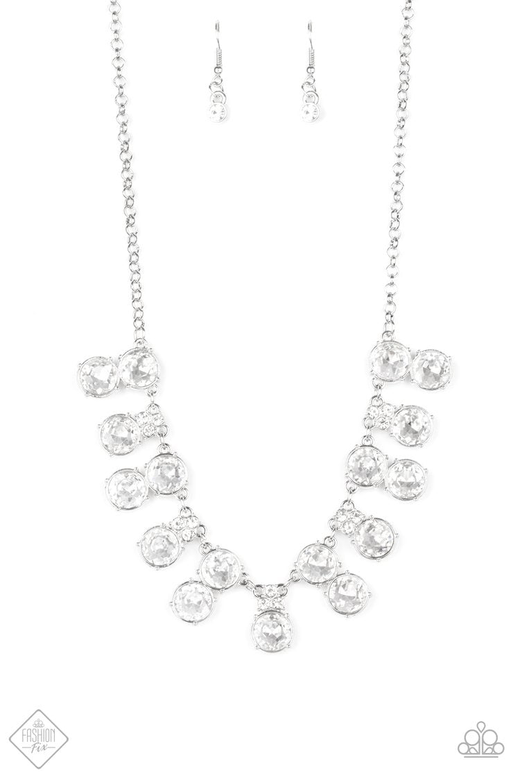 "Top Dollar Twinkle" - White #3229 - Paparazzi Accessories