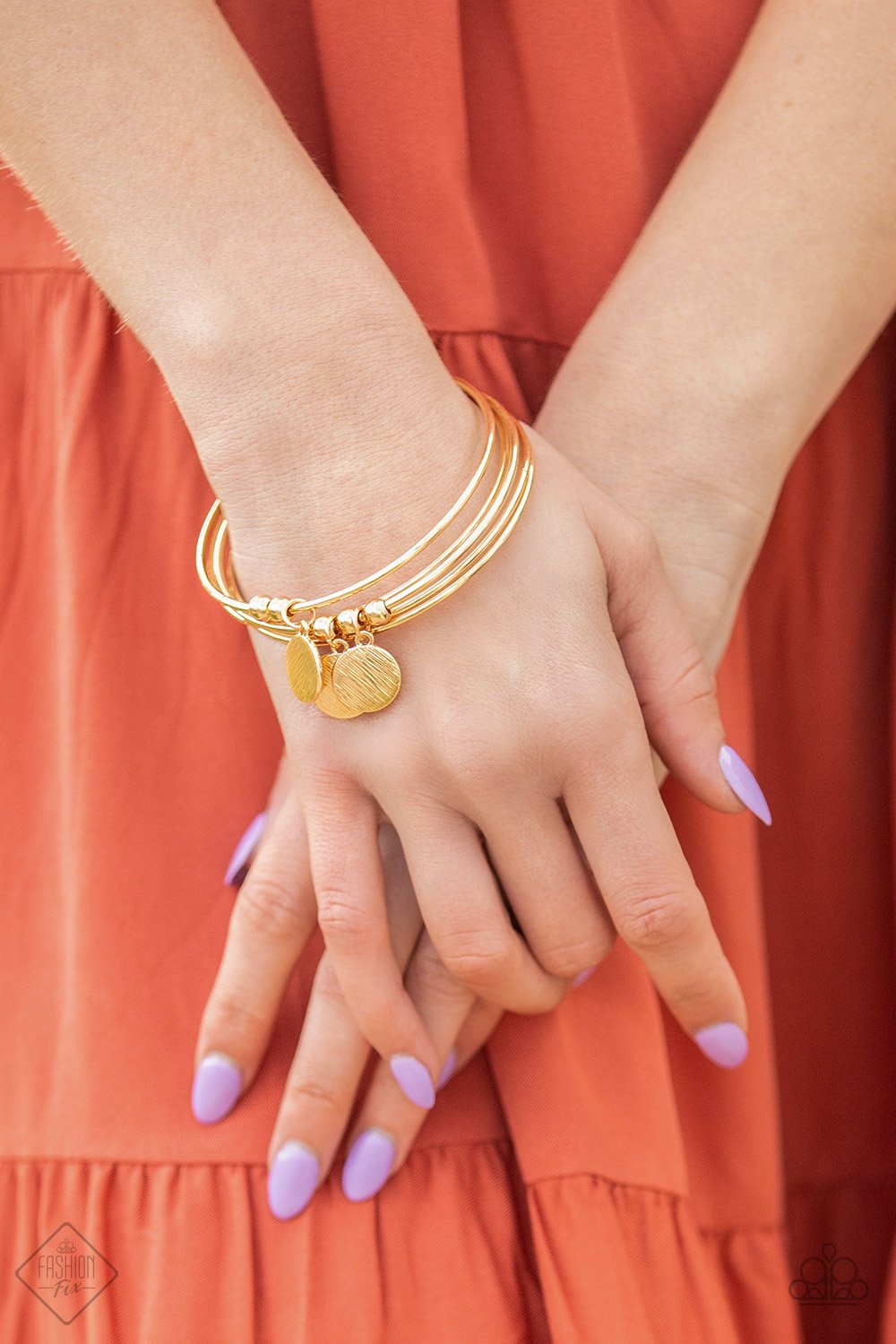 "Reflective Radiance" - Gold # 801 - Paparazzi Accessories