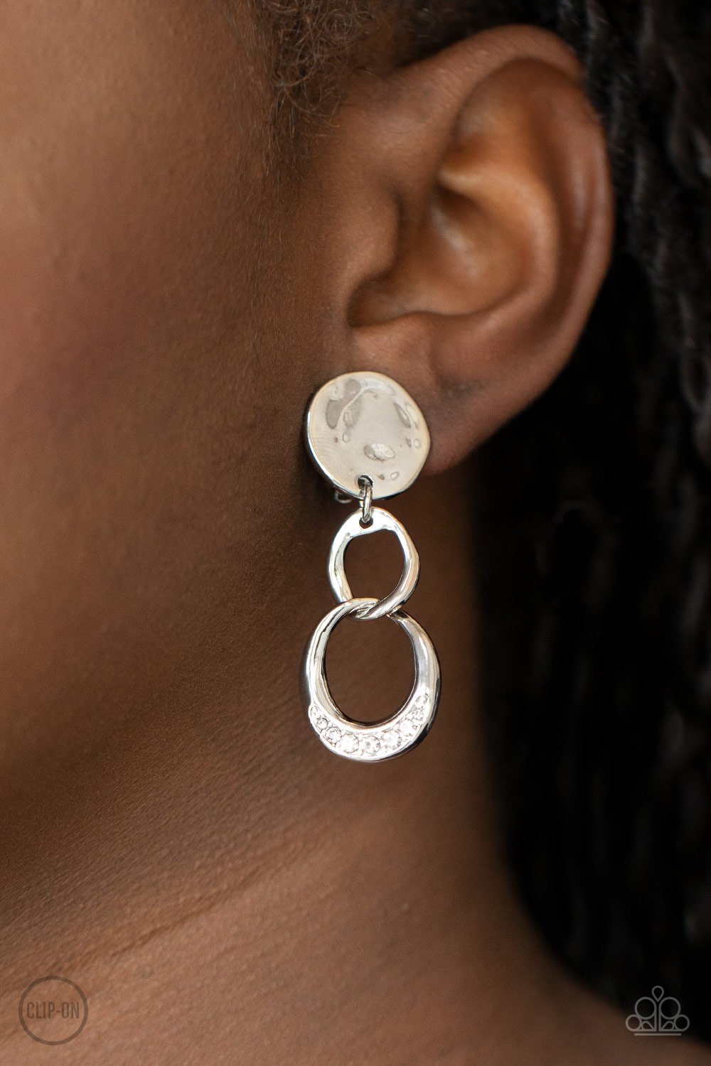 "Reshaping Refinement" - White #453 (Clip-Ons) - Paparazzi Accessories