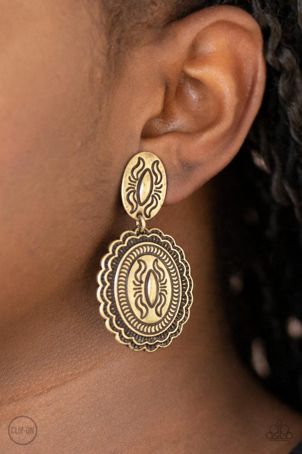 "Ageless Artifact" - Variant(s) #3123 (Clip-Ons) - Paparazzi Accessories