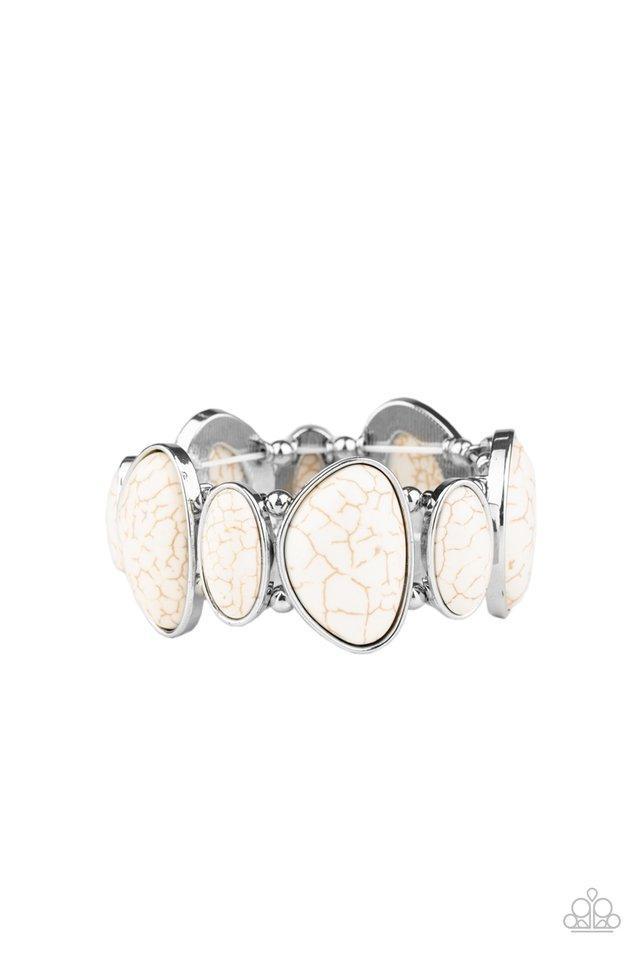 "Feel At HOMESTEAD" - White #700 - Paparazzi Accessories