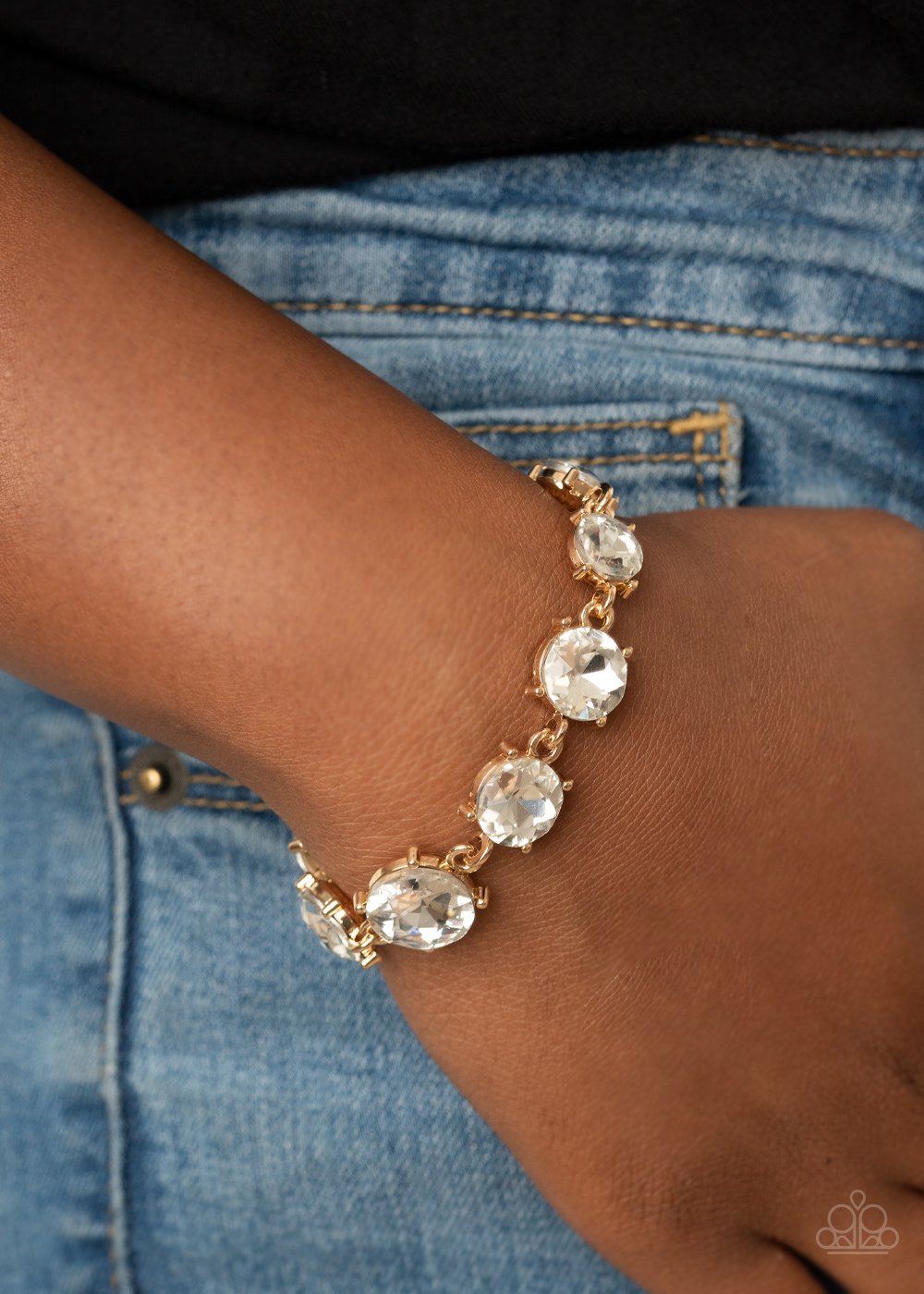 "Can't Believe My ICE" - Gold #772- Paparazzi Accessories