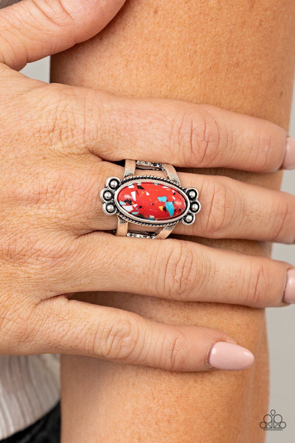"Psychedelic Deserts" - Red #3066 - Paparazzi Accessories