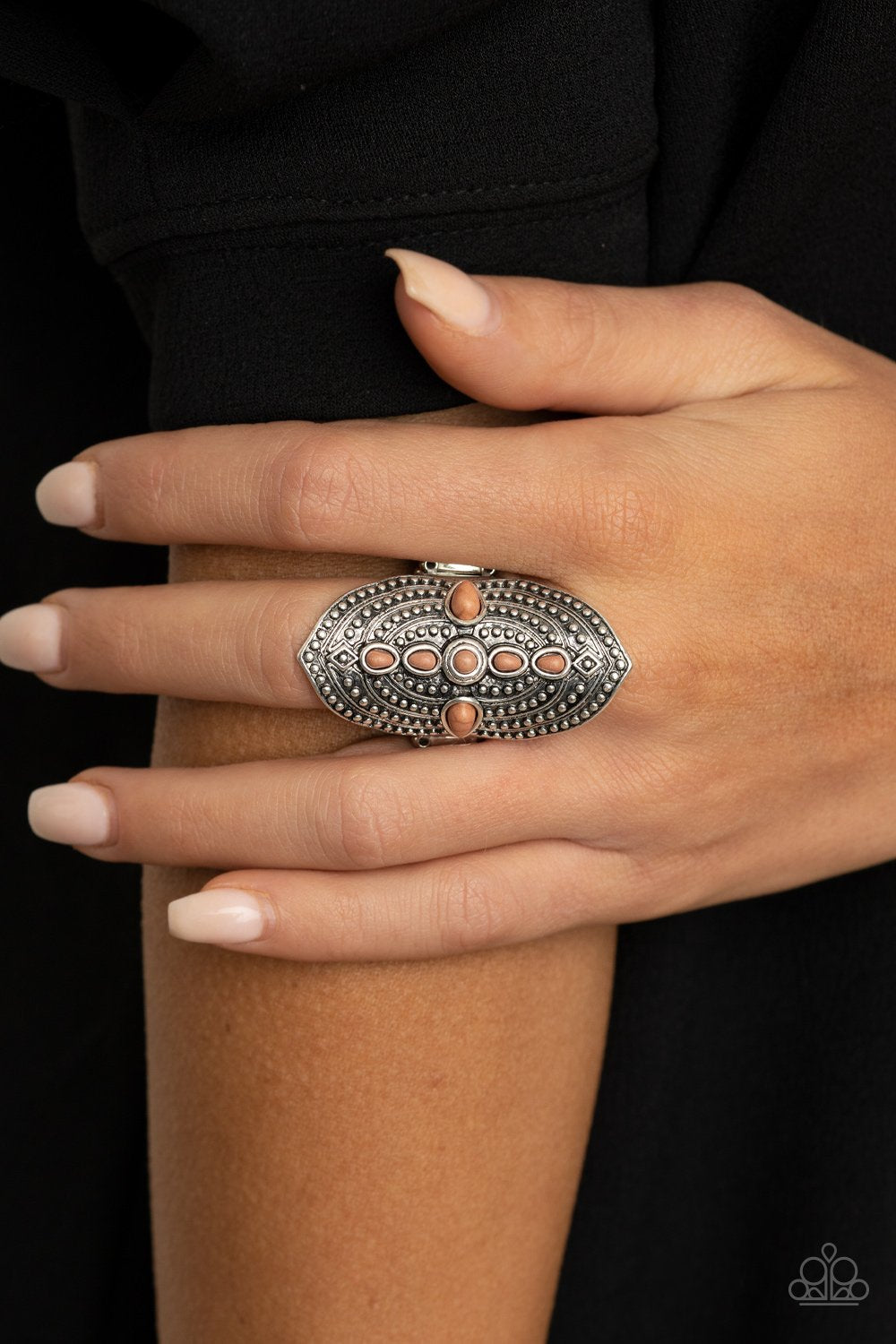 "Shield in Place" - Brown #1512 - Paparazzi Accessories