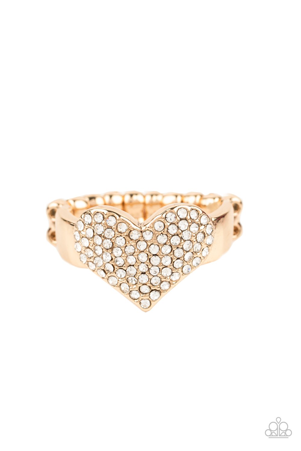 "Heart of BLING" - Gold #1364- Paparazzi Accessories