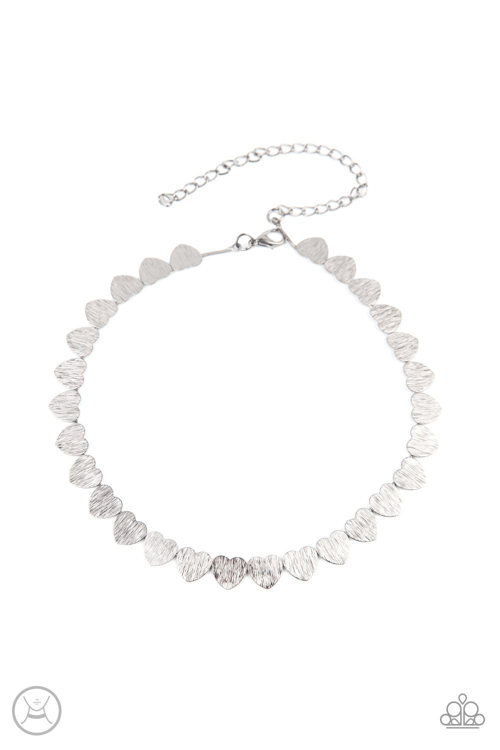 "Playing HEART To Get" - Silver #404 - Paparazzi Accessories
