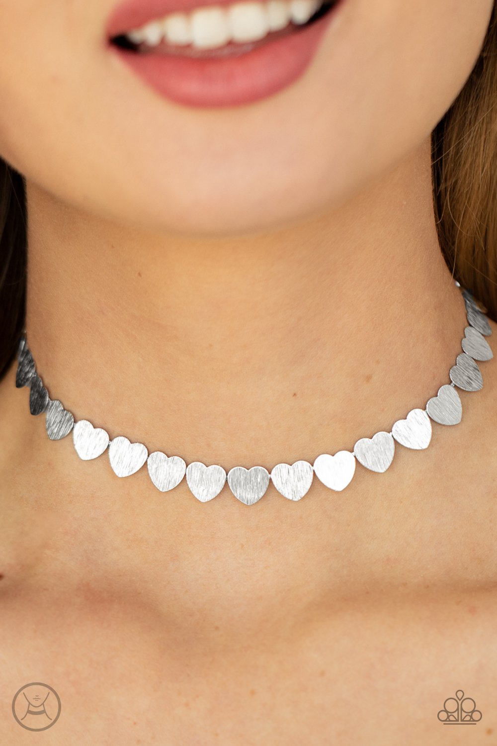 "Playing HEART To Get" - Silver #404 - Paparazzi Accessories