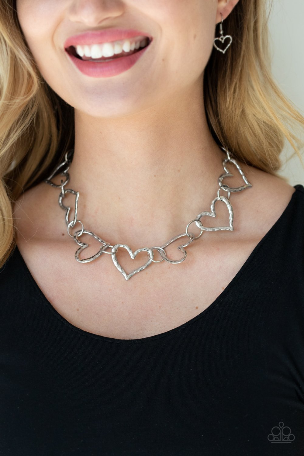"Vintagely Valentine" - Silver #1309 - Paparazzi Accessories