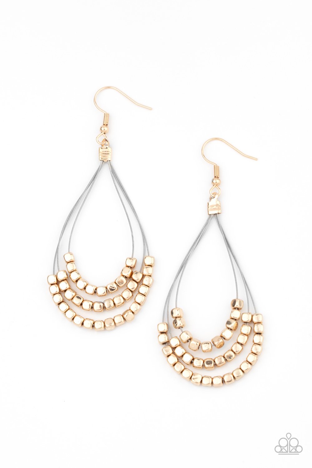 "Off The Blocks Shimmer" - Gold #523 - Paparazzi Accessories