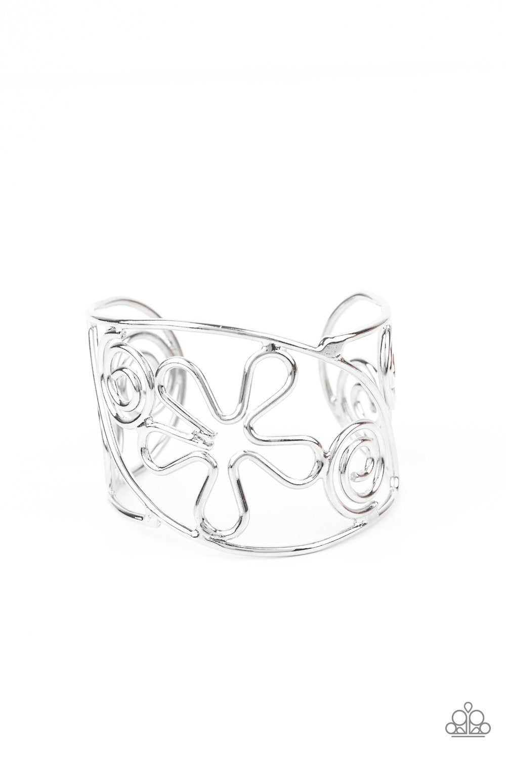 "Groovy Sensations" - Silver #858 - Paparazzi Accessories