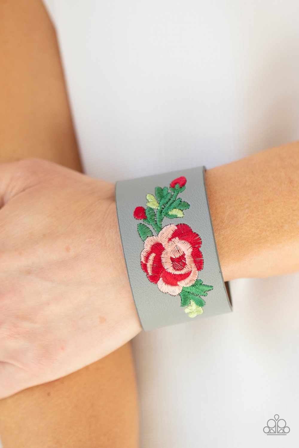 "Rebel Rose" - Silver #983- Paparazzi Accessories
