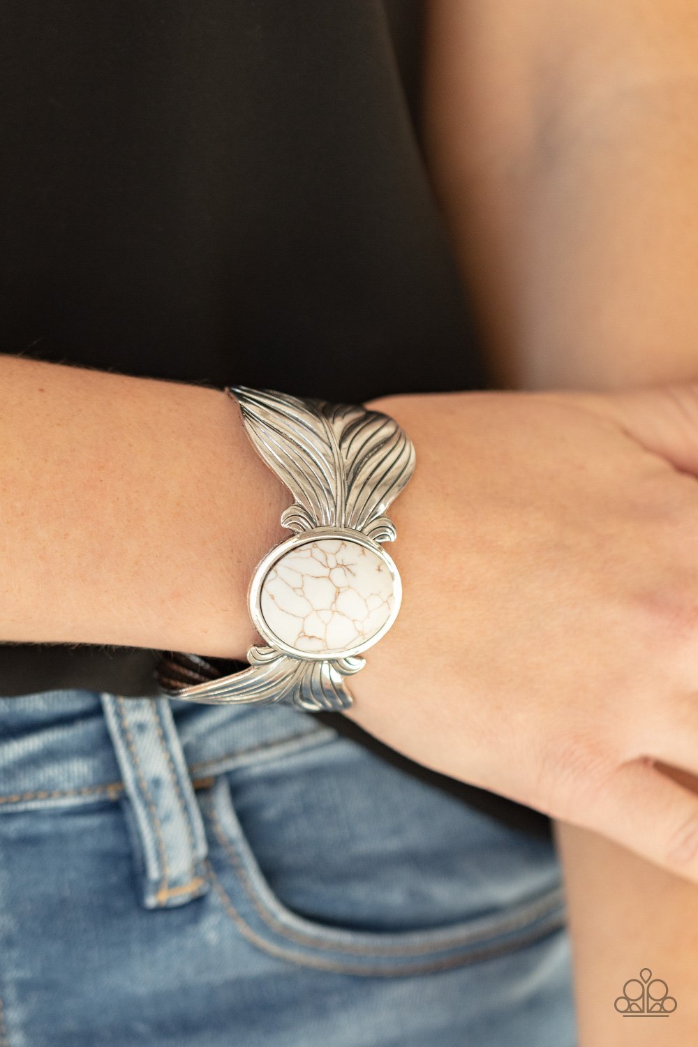 "Born to Soar" - White #810 - Paparazzi Accessories