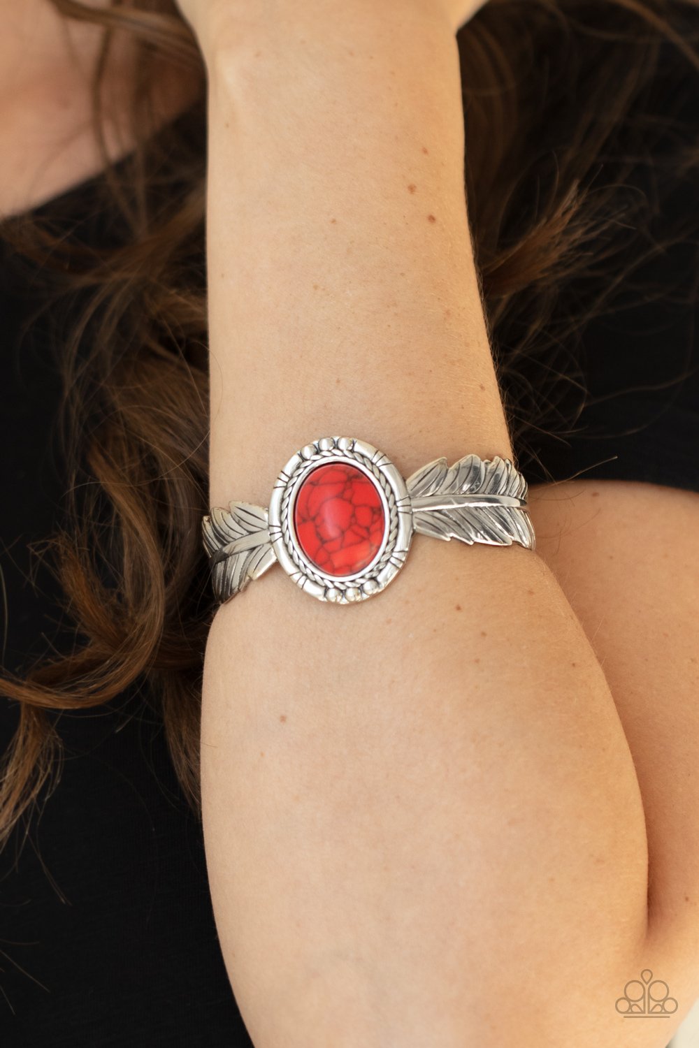 "Western Wings" - Red #102 - Paparazzi Accessories