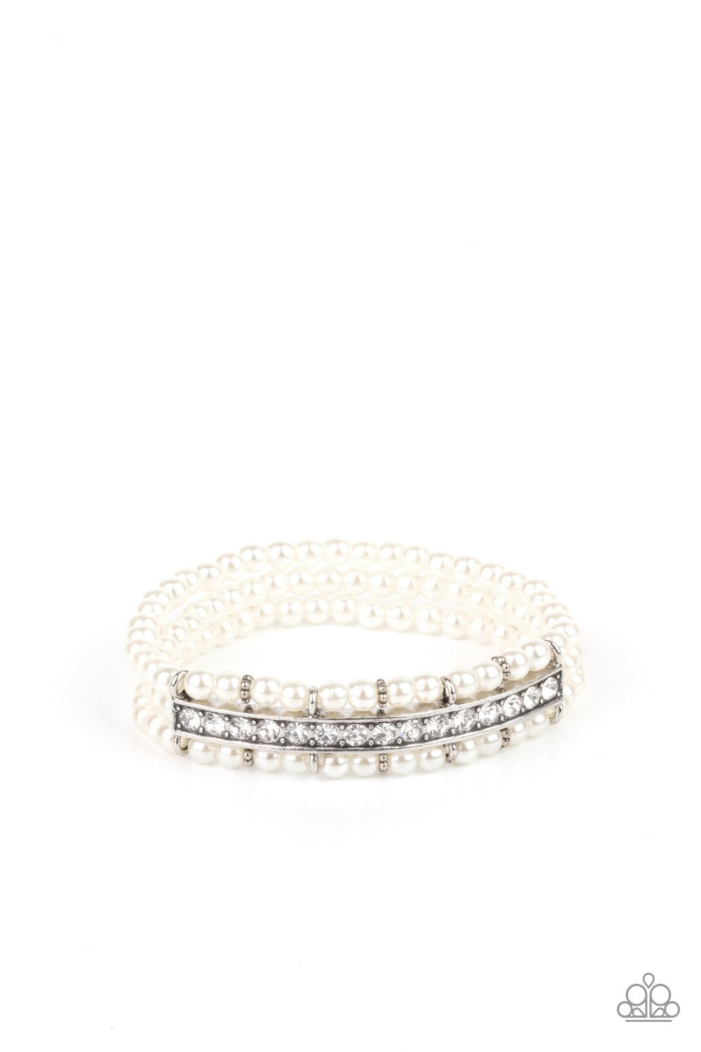 "Vintage Beam" - White #817 - Paparazzi Accessories