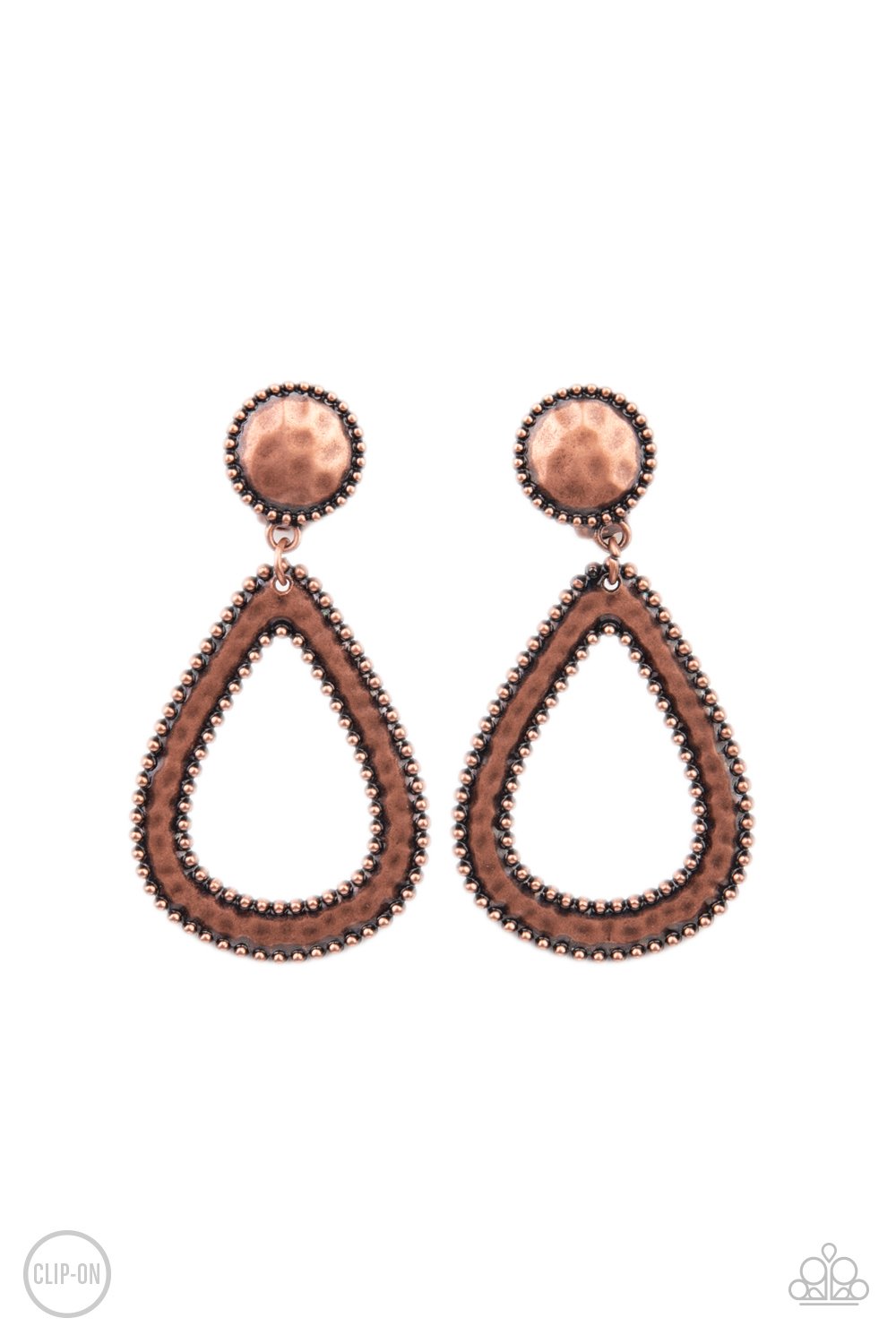 "Beyond The Borders" - Copper # 3114 (Clip-Ons) - Paparazzi Accessories