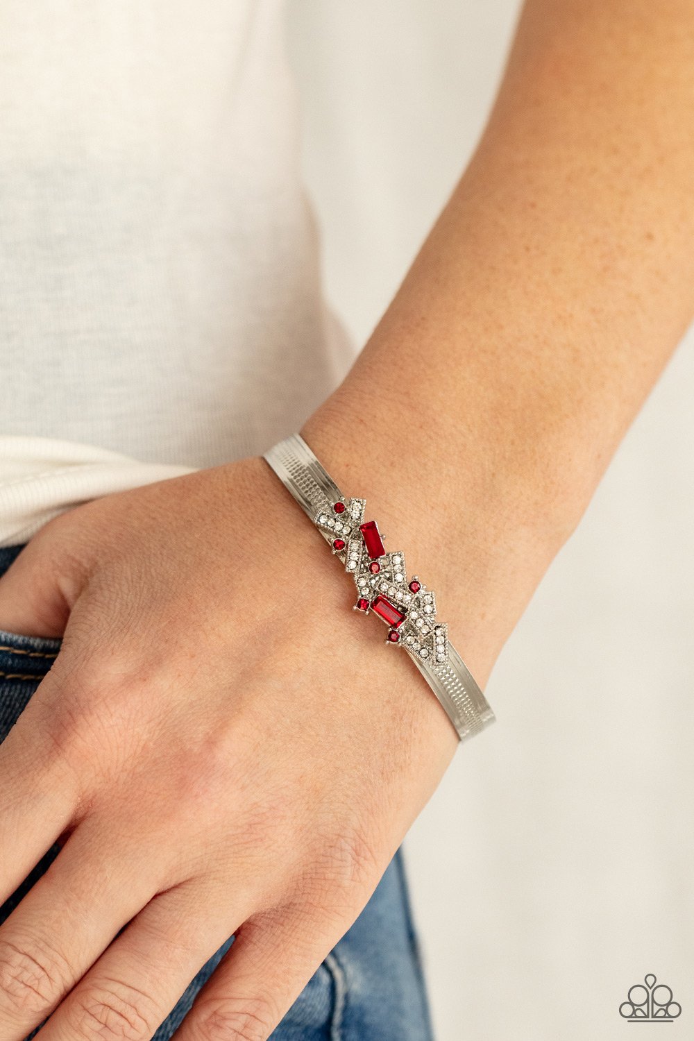 "A Chic Clique" - Red #078 - Paparazzi Accessories