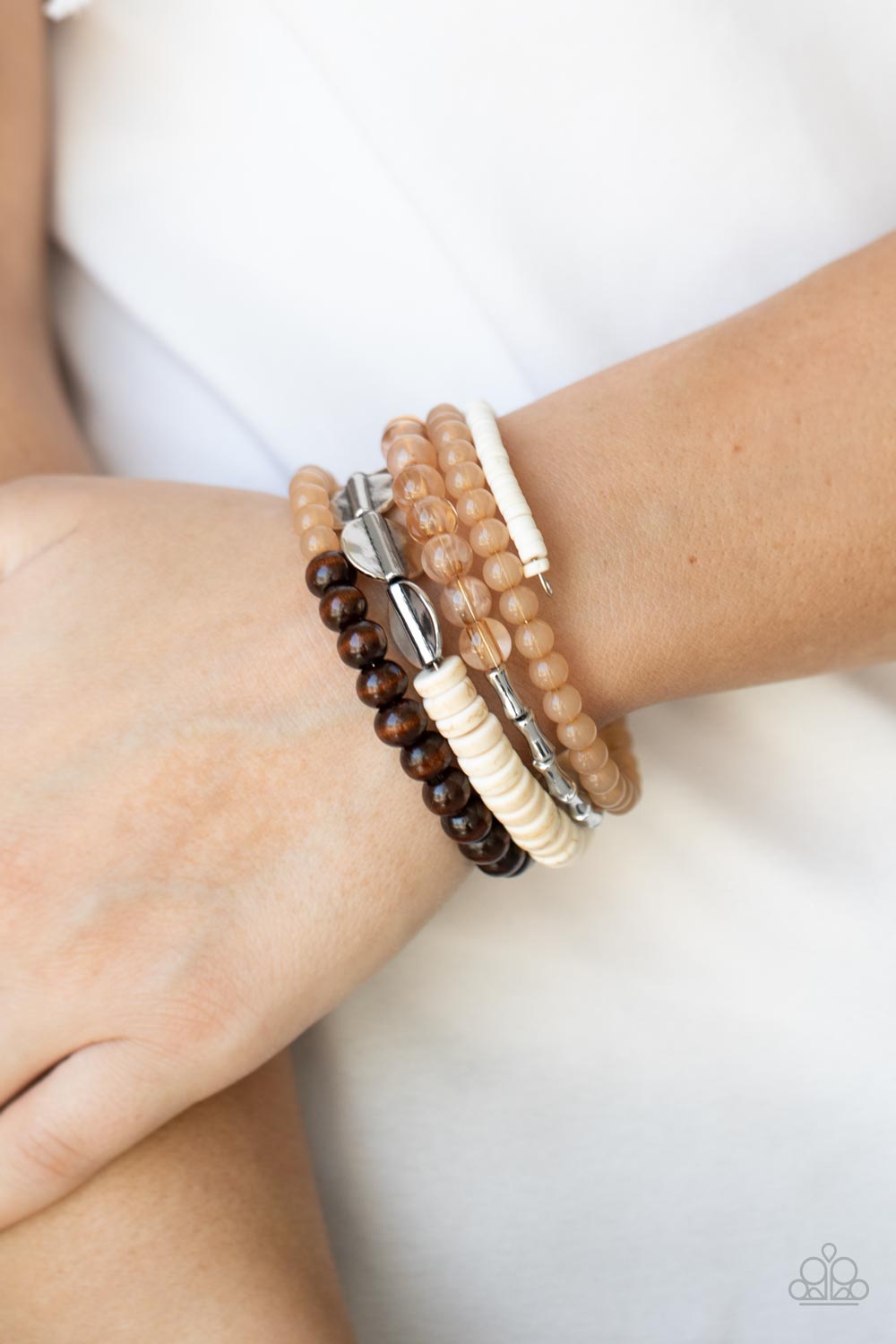 "Free-Spirited Spiral" - Brown #1410 - Paparazzi Accessories