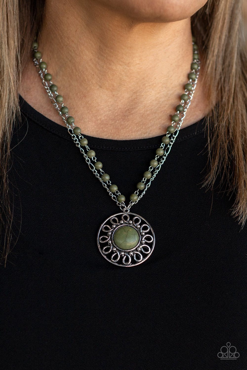 "Sahara Suburb" - Green #409 - Paparazzi Accessories